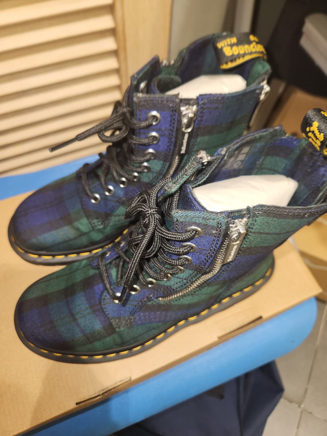 [희귀] 닥터마틴 1460 집 블랙 워치 타탄 (UK4/230) 상품이미지5