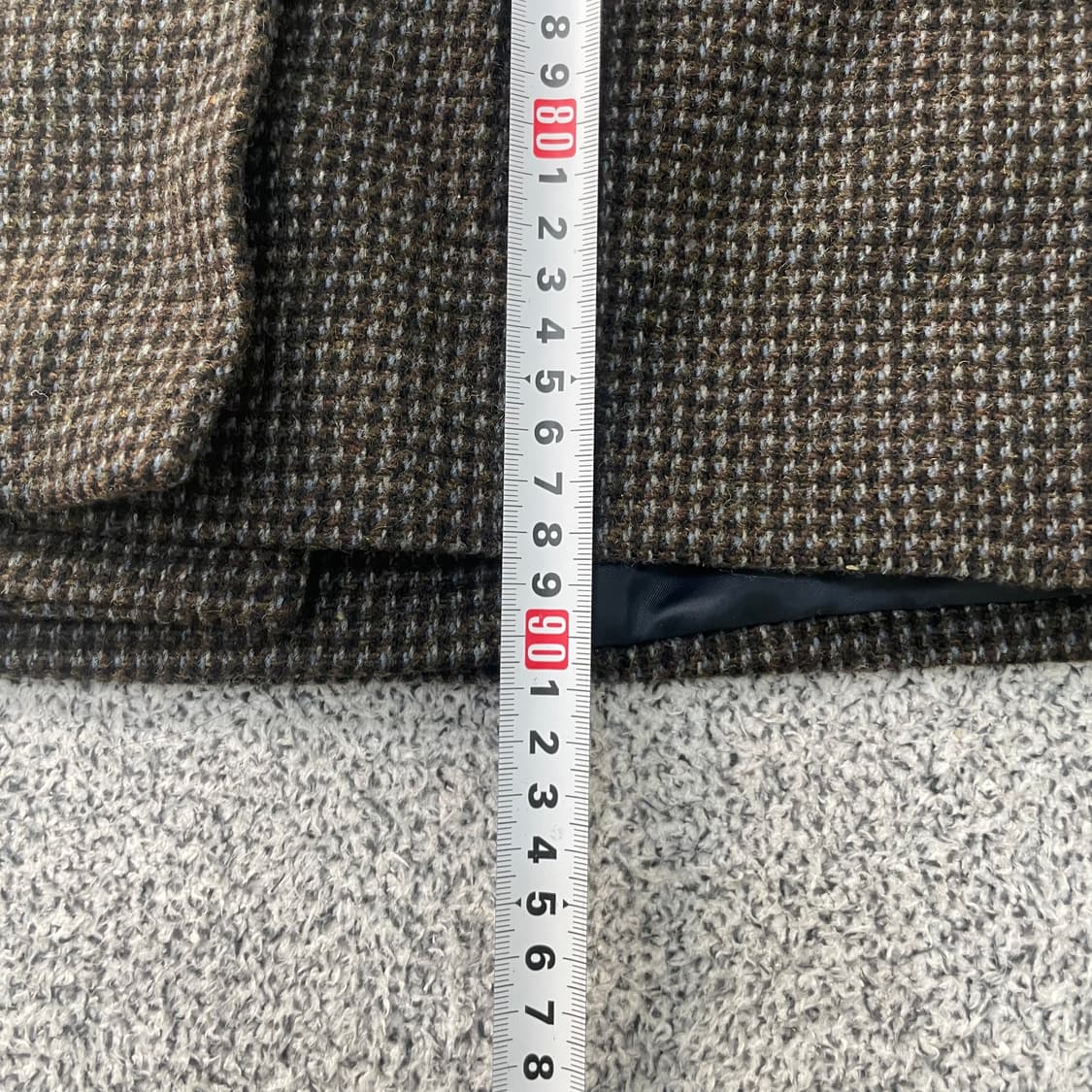 XS 타미힐피거 체크 더블 롱 코트 0304S1 상품이미지5