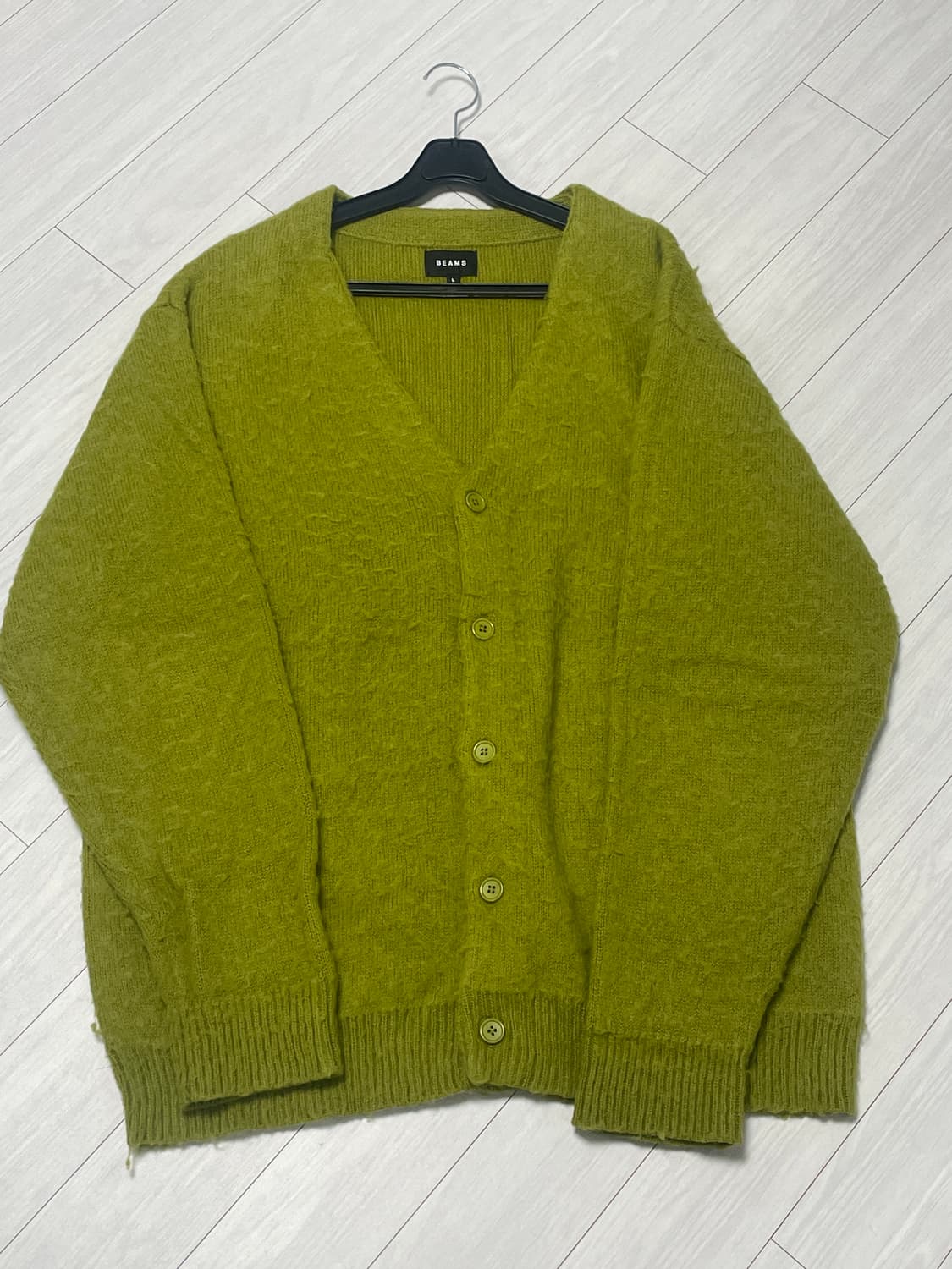 솔리드 샤기 가디건 상품이미지2