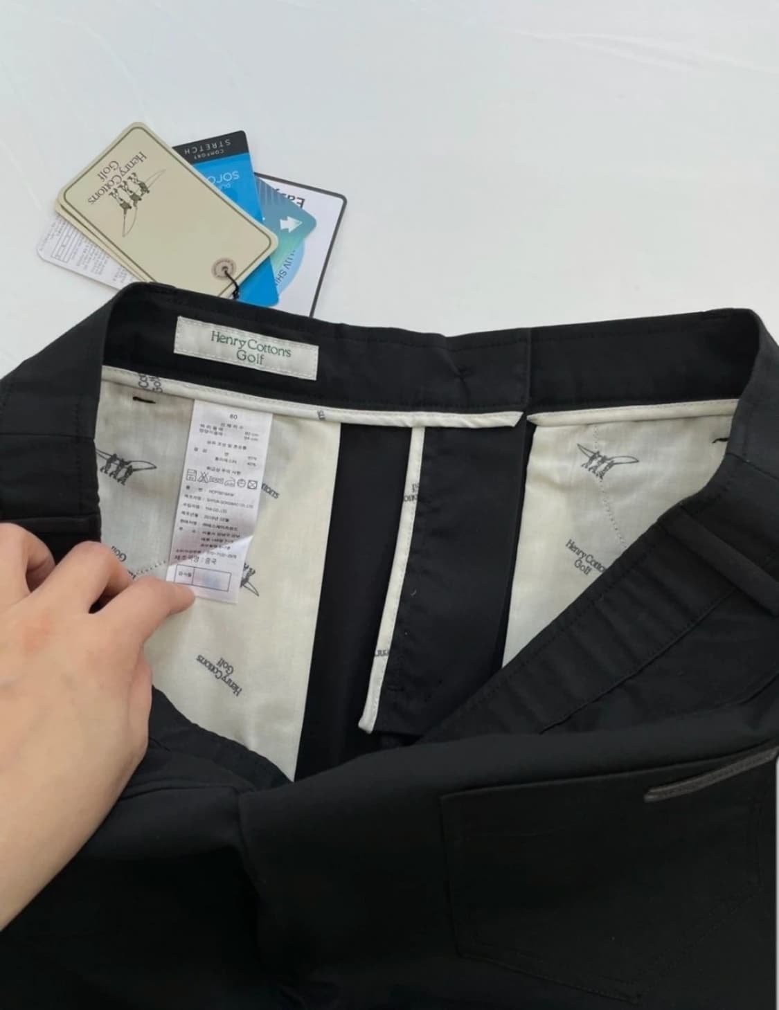 [새상품] 헨리코튼 골프 여성 블랙 슬랙스 (80사이즈) 상품이미지7