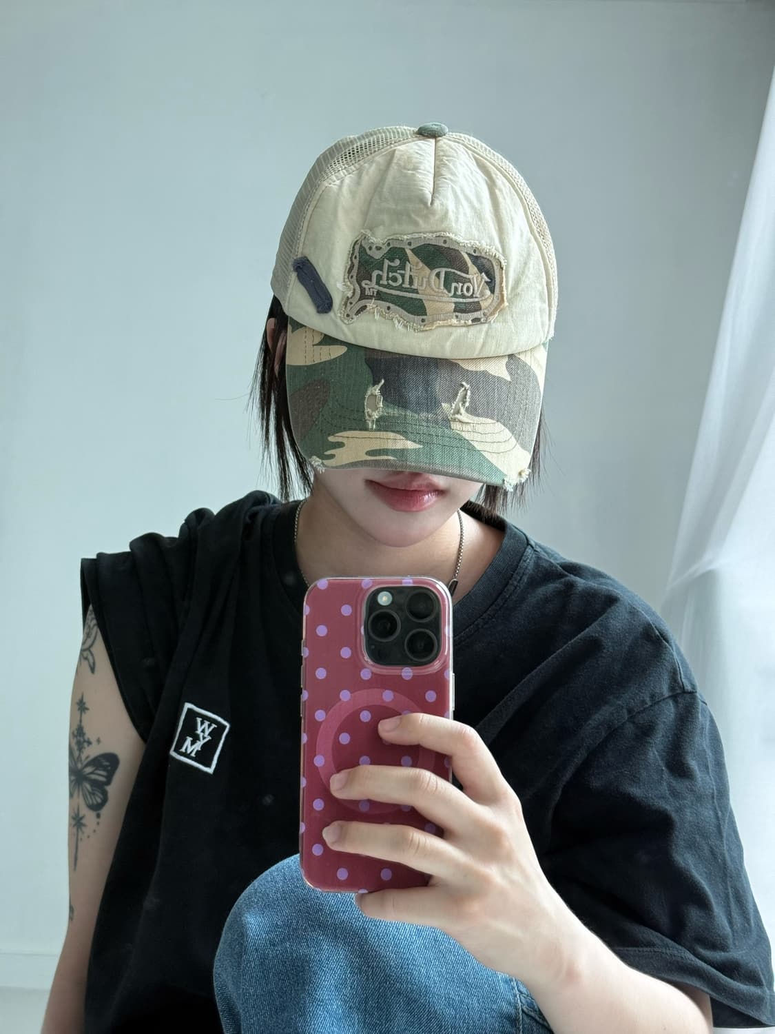 본더치 카모 패치 메쉬캡 상품이미지2