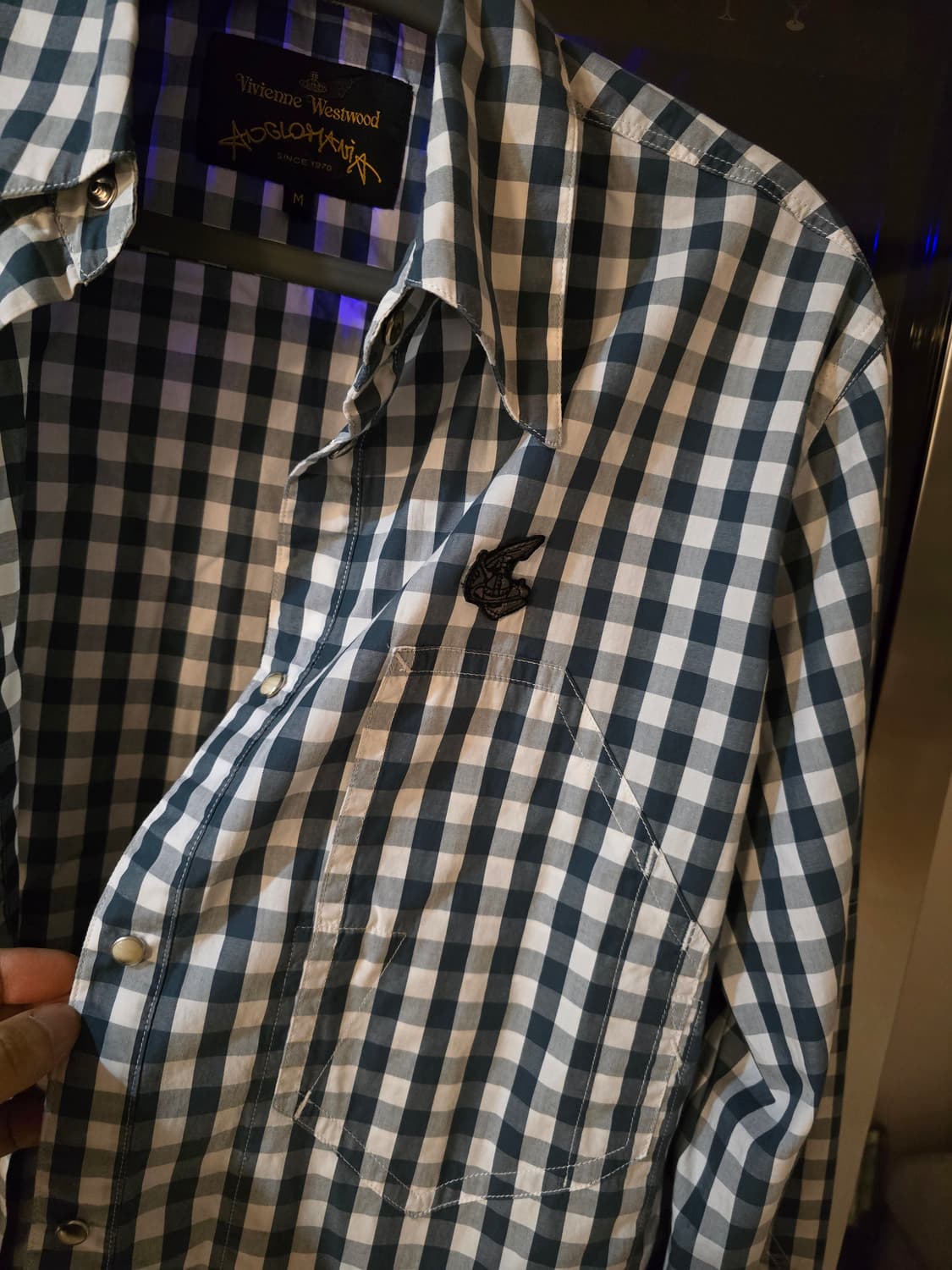 비비안 웨스트우드 체크셔츠 M사이즈입니다. 상품이미지2