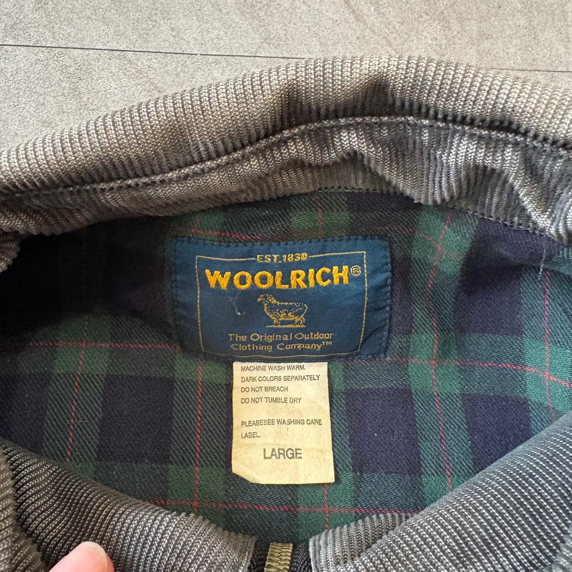 울리치 그레이 코듀로이 썬페이딩 자켓 상품이미지5