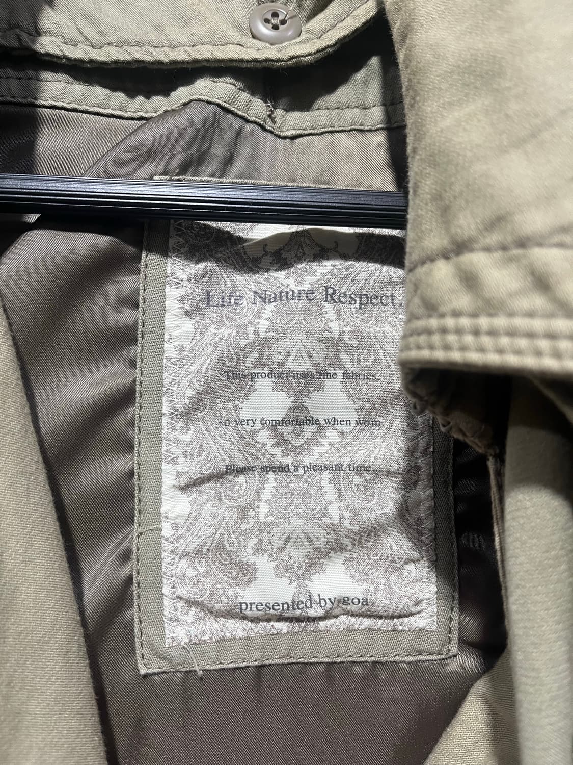 G.O.A 테슬 웨스트 포인트 트렌치 자켓 상품이미지5