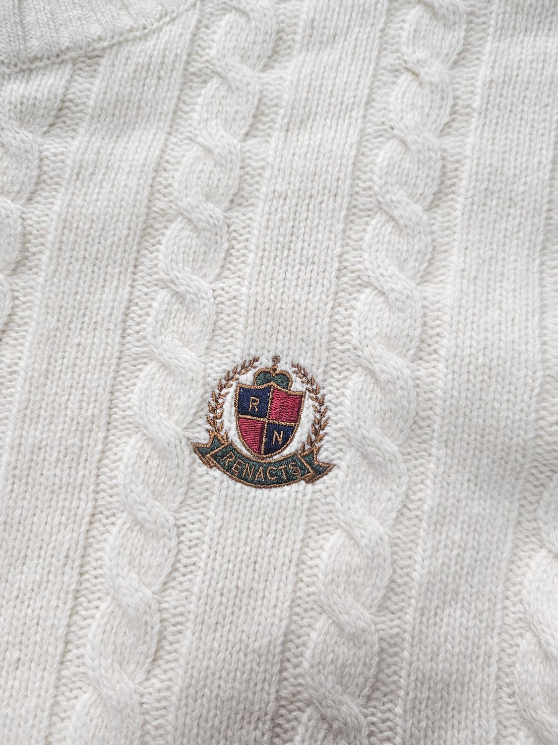 리넥츠 아이보리 케이블 스웨터 (L) 상품이미지2