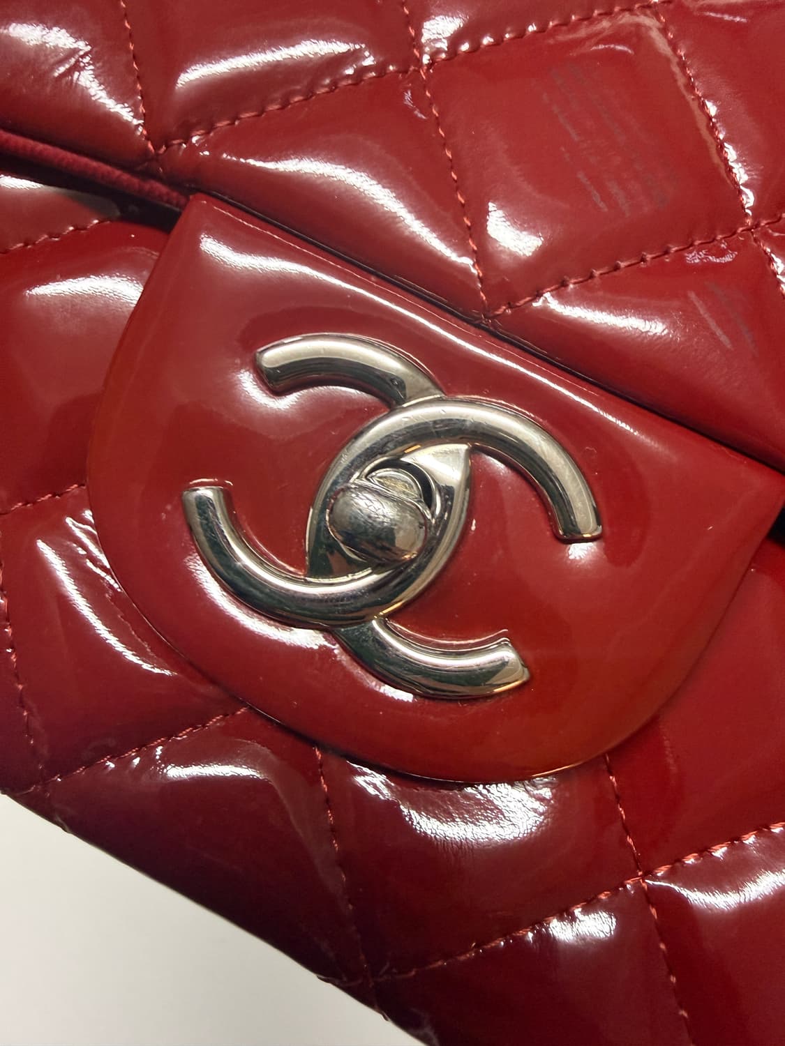 샤넬 클래식 퀼팅빅백 버건디 상품이미지3