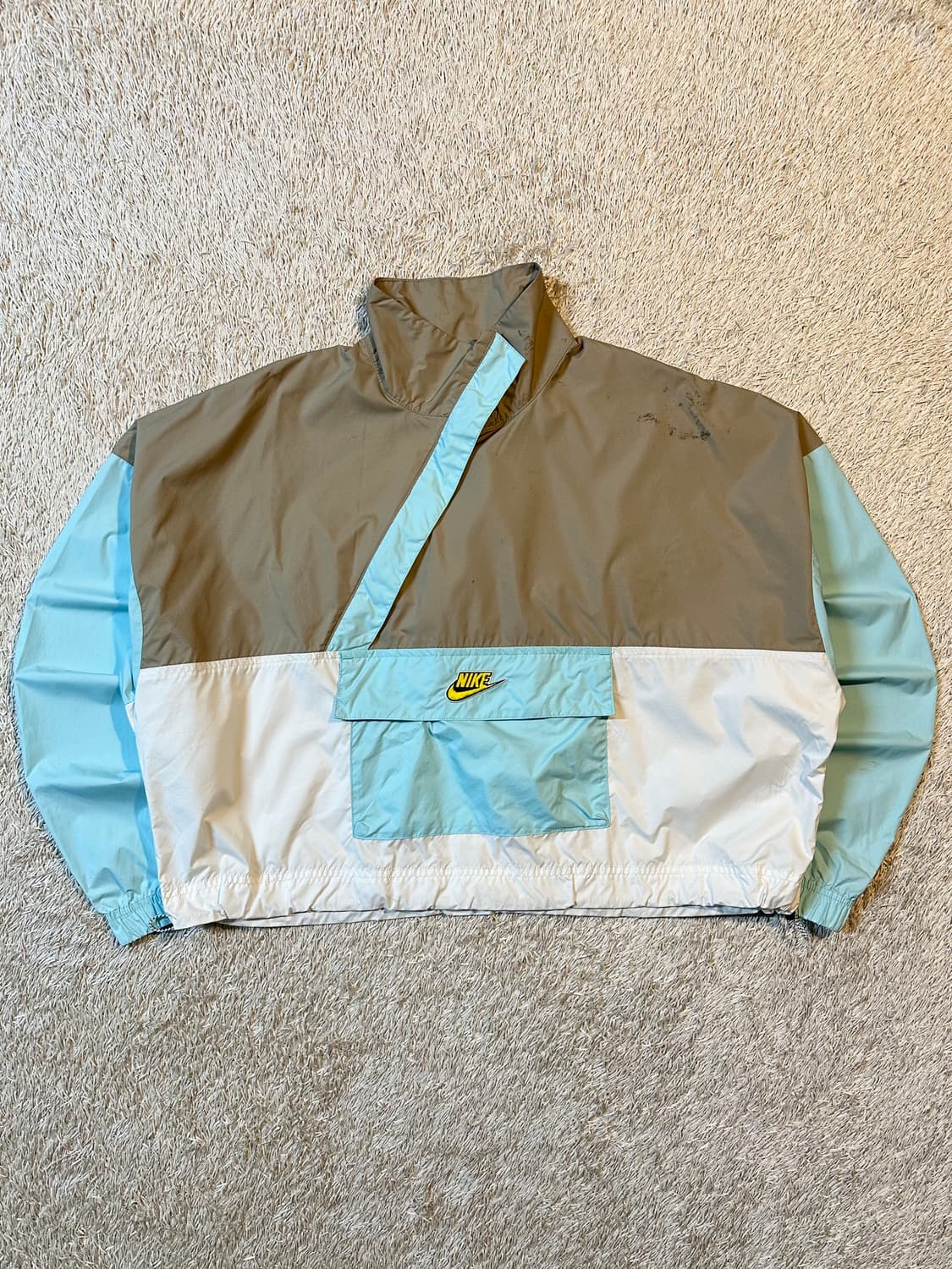 나이키 NIKE 컬러블록 크롭 아노락 바람막이 자켓 상품이미지1