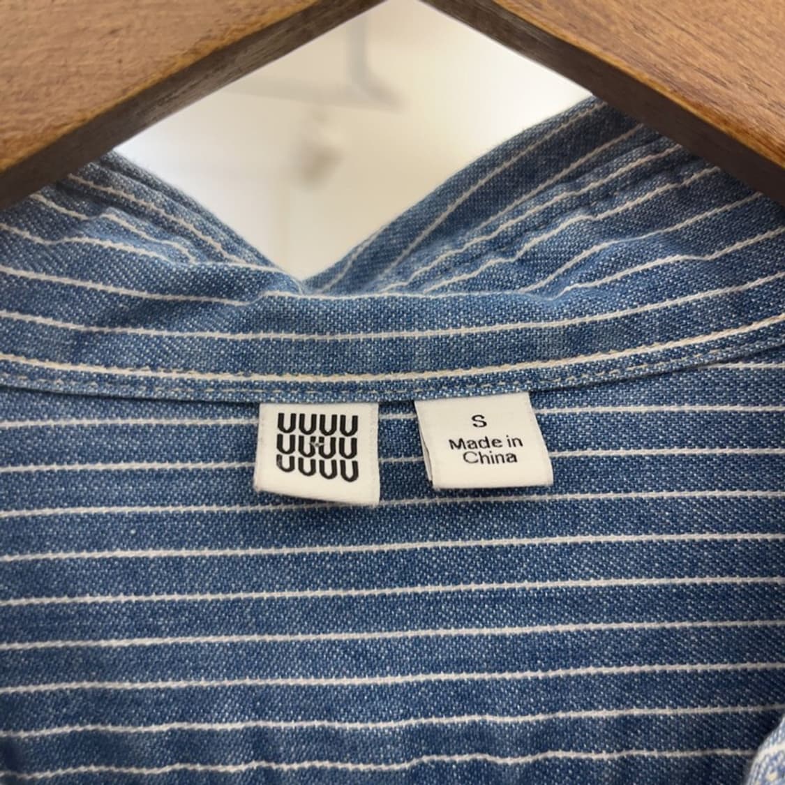 유니클로 U 르메르 레트로 빈티지 스트라이프 셔츠 S C08325 상품이미지5