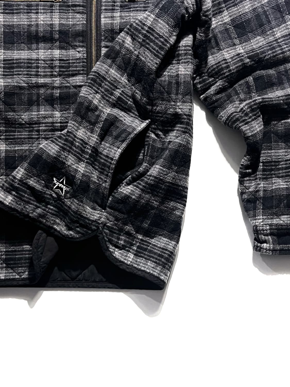 supreme 19FW Quilted Plaid Zip Up 상품이미지4