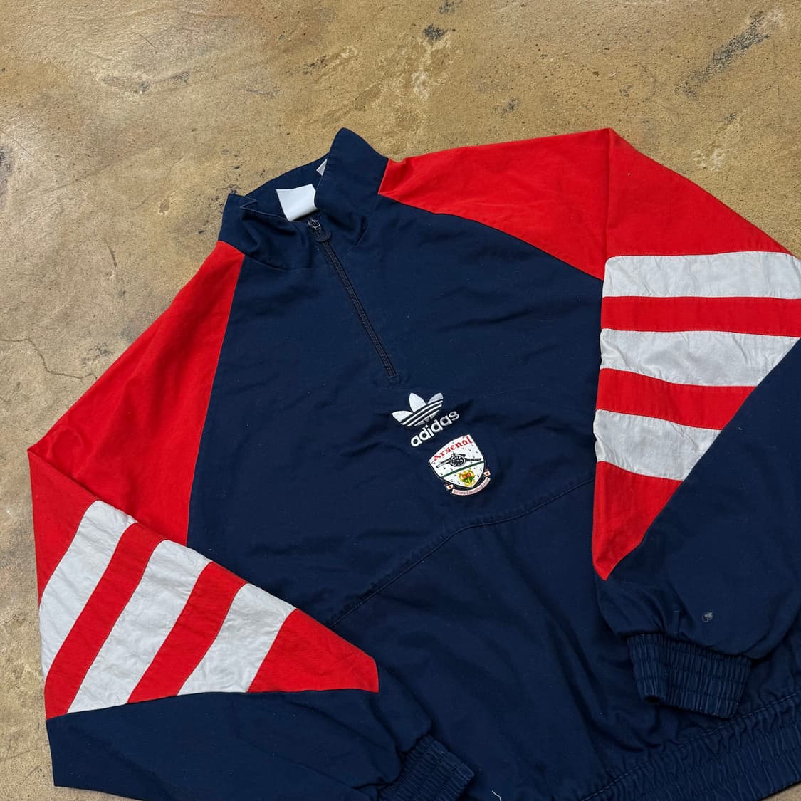 아디다스 네이비 레드 아스날 축구 웜업 바람막이  상품이미지1