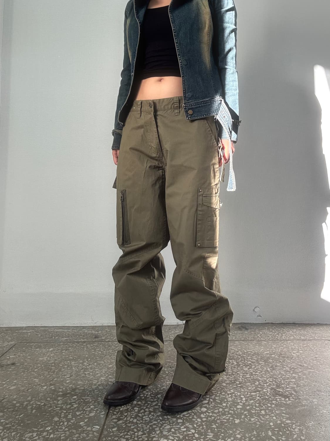 카키 카고 팬츠 상품이미지4