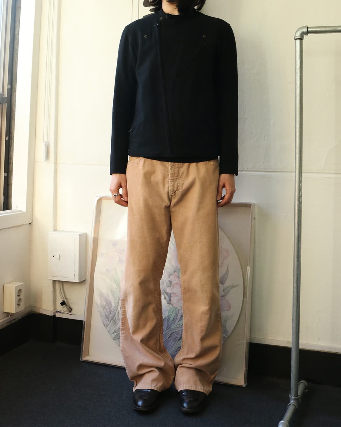 70s 리바이스 646 베이지 코듀로이 벨바텀 부츠컷 팬츠 상품이미지2