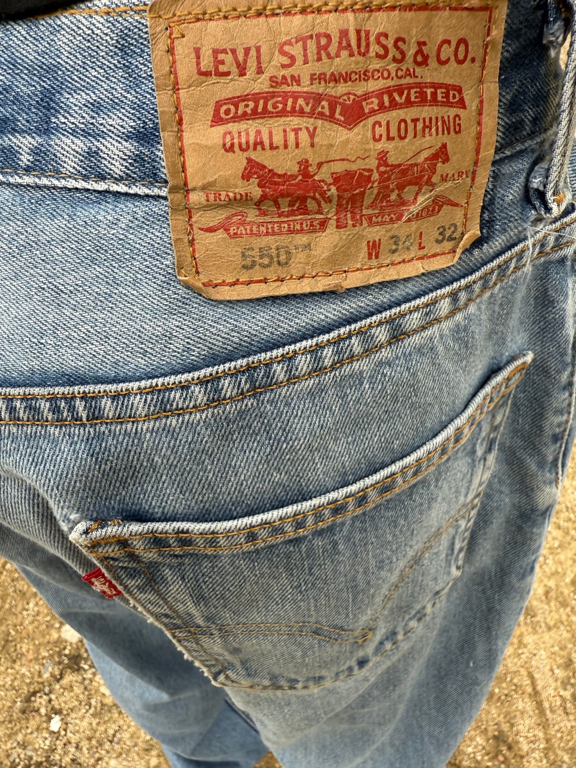 Levis 550 릴렉스 데님 팬츠 상품이미지4
