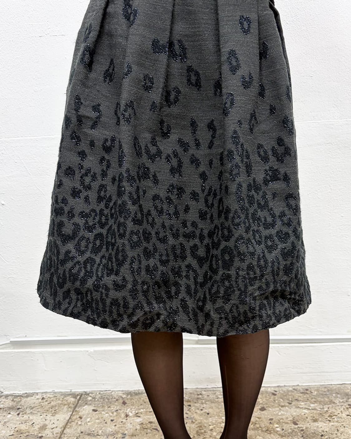 빈티지 홀로그램  플로럴 글리터 스커트 상품이미지4