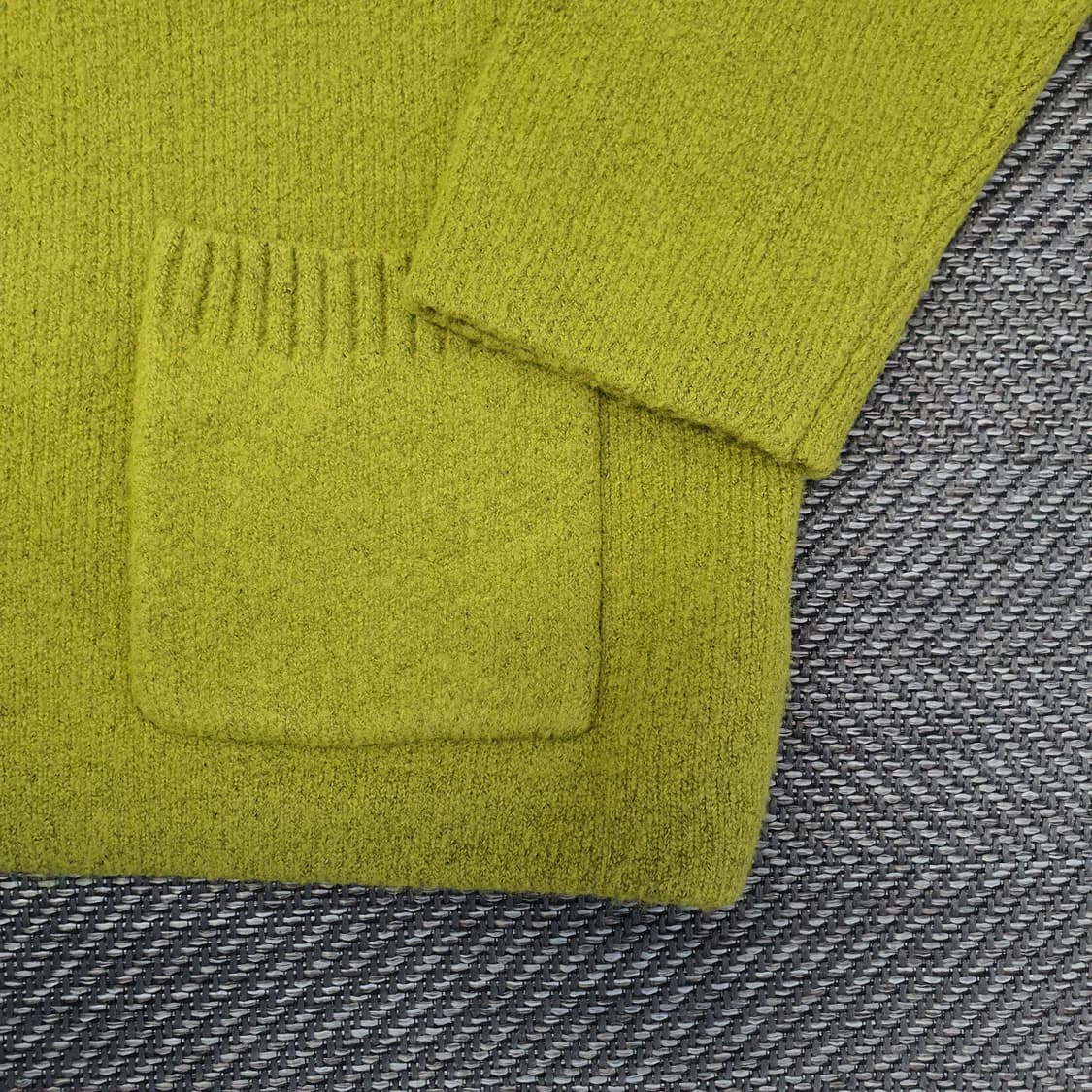 라퍼지스토어 오버핏 니트 집업 가디건 남자105~110 상품이미지5