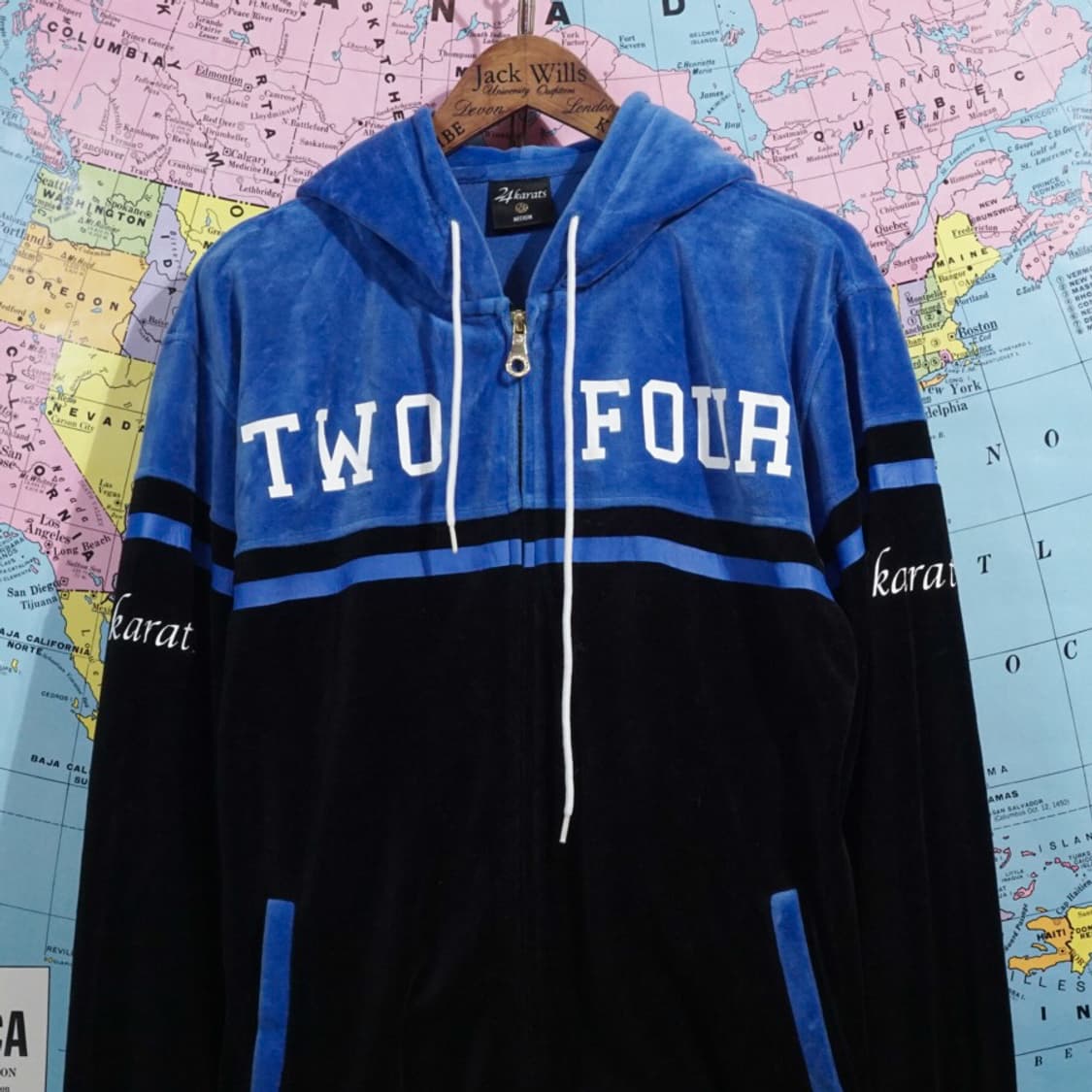 24Karats X 산다이메 벨벳 후드집업 상품이미지4