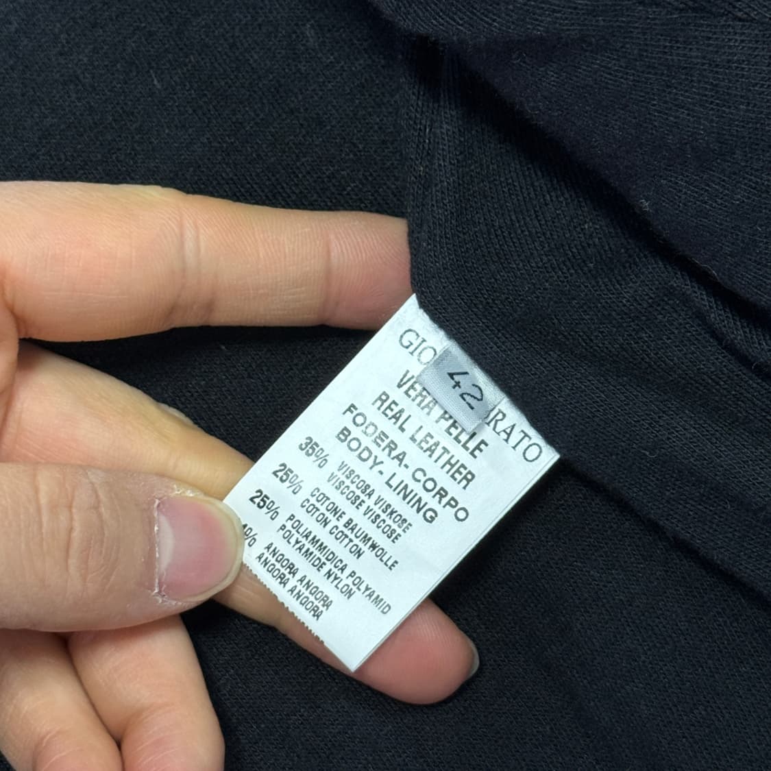 조르지오 브라토 퀼팅 레더자켓 42 상품이미지6