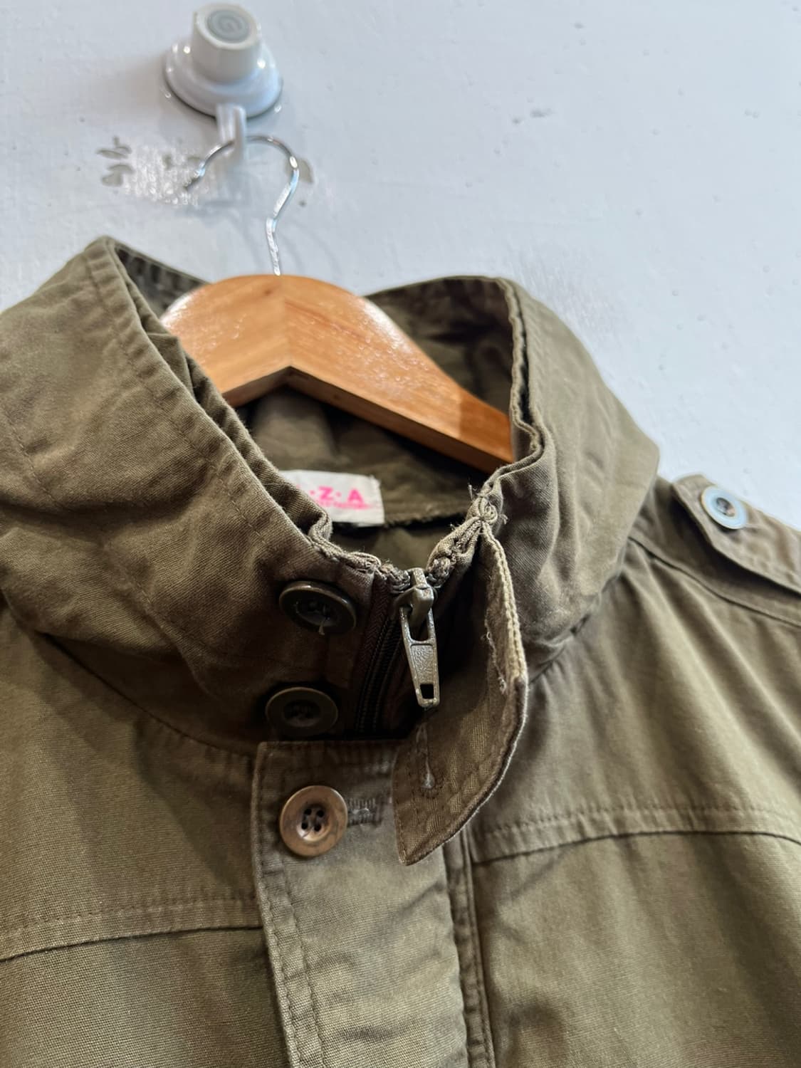 COLZA JPN 밀리터리 하프 롱자켓 원피스 상품이미지5