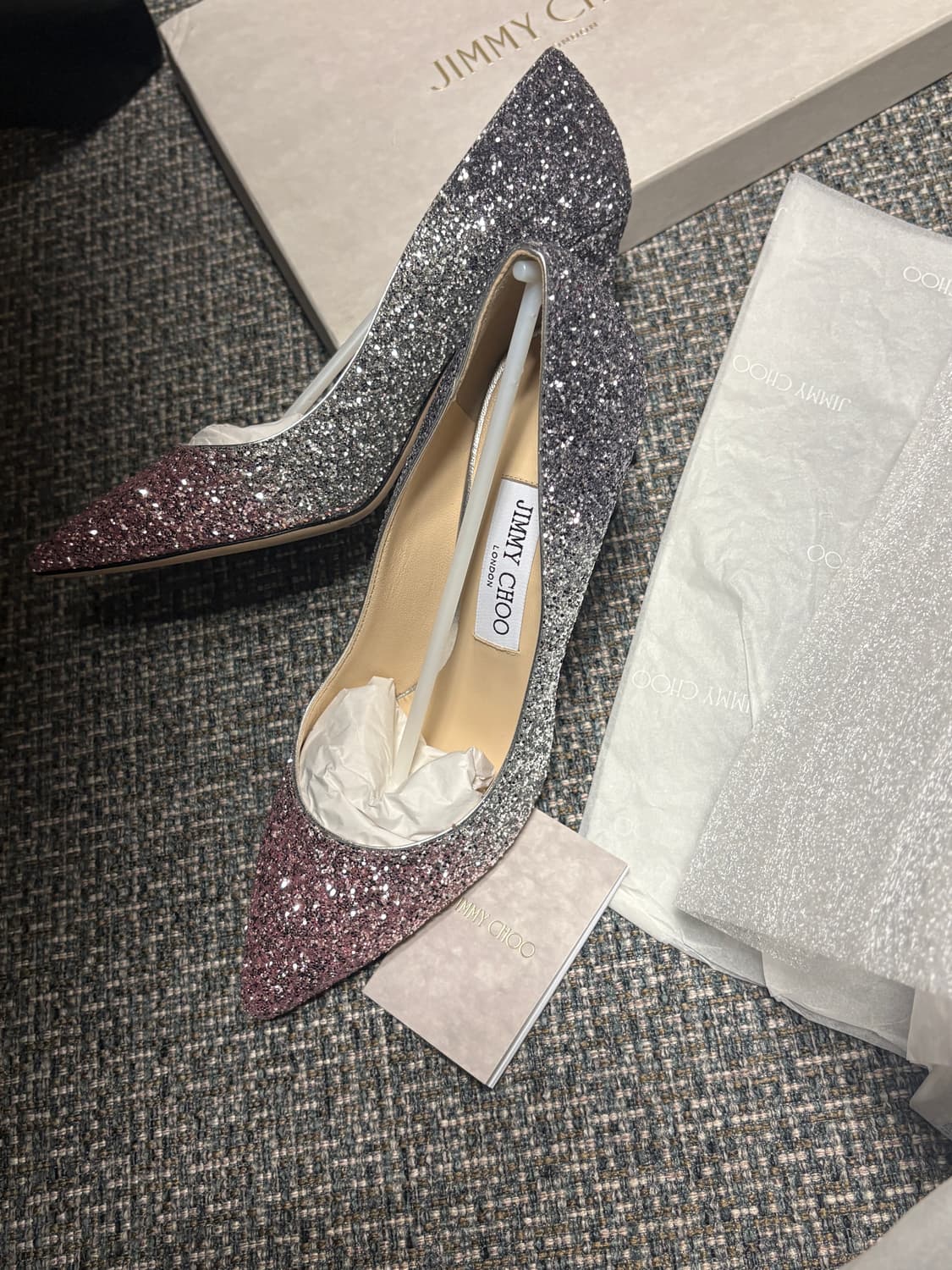 웨딩슈즈 지미추 로미 85 글리터 펌프스 38.5 상품이미지7