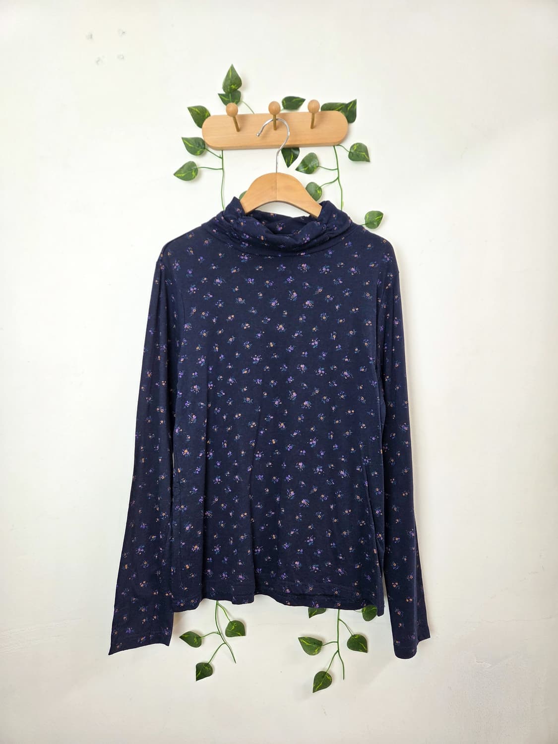 잔꽃 목폴라 슬리브 상품이미지1