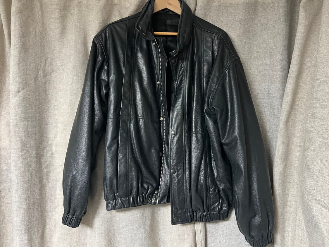 르메르 22fw 크링클드 레더 블루종 M 상품이미지5