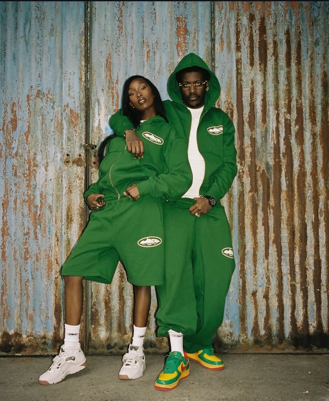 코르테이즈 corteiz puff 후드집업 셋업 버건디 상품이미지3