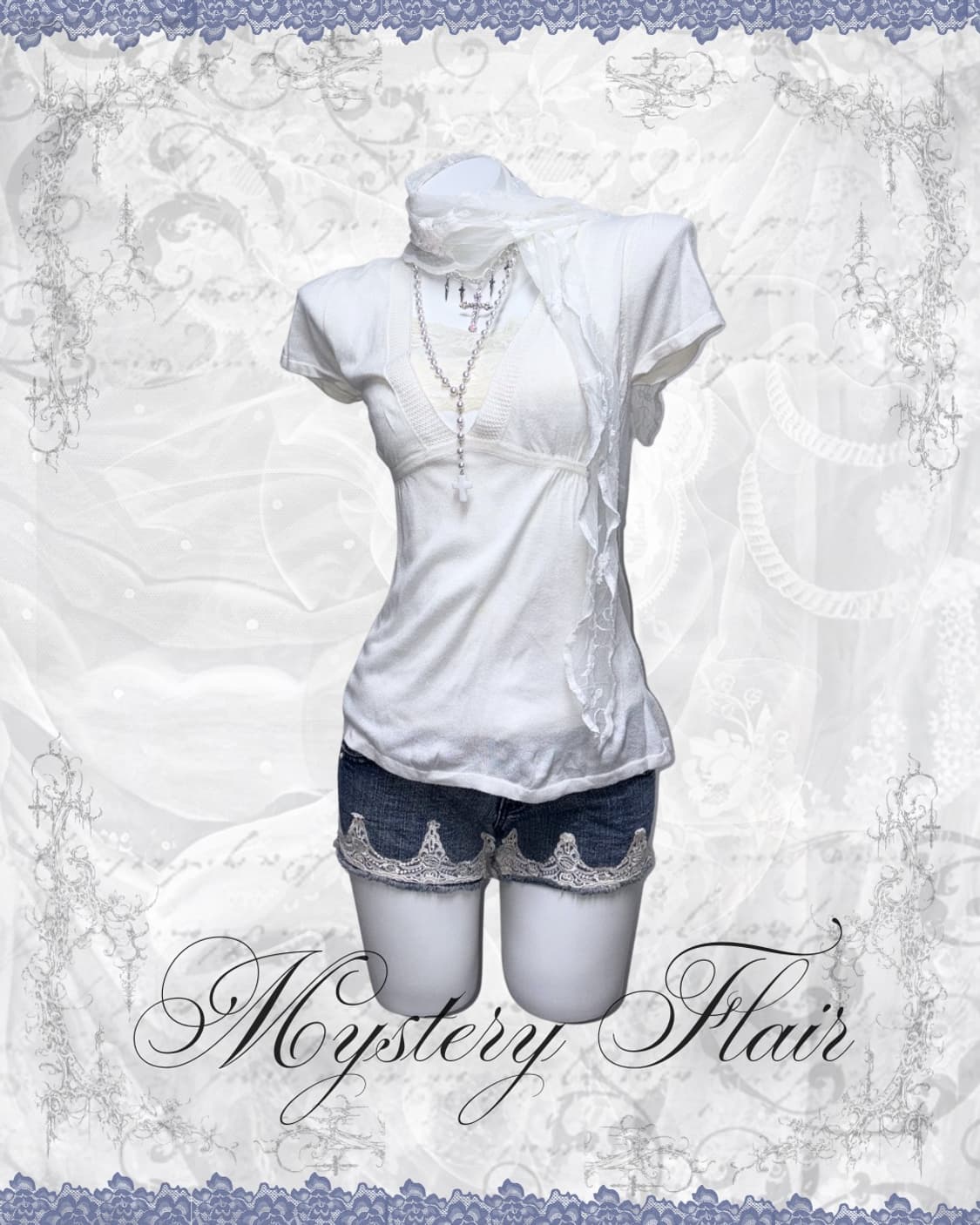 데일리 앤젤페어리 코디세트 6pcs 레이스 머플러 상품이미지4