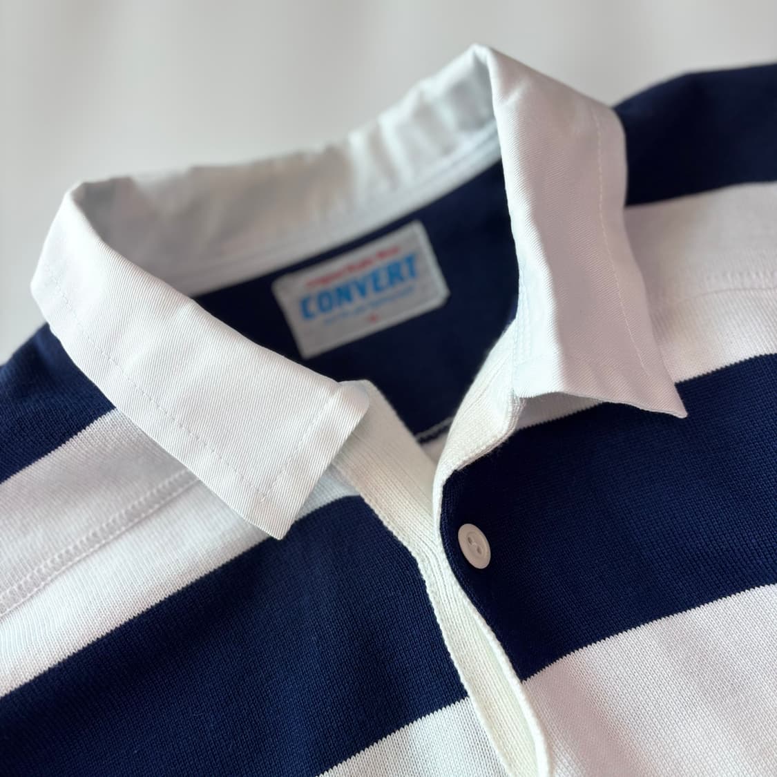 CONVERT 빈티지 네이비 스트라이프 럭비 셔츠 상품이미지2