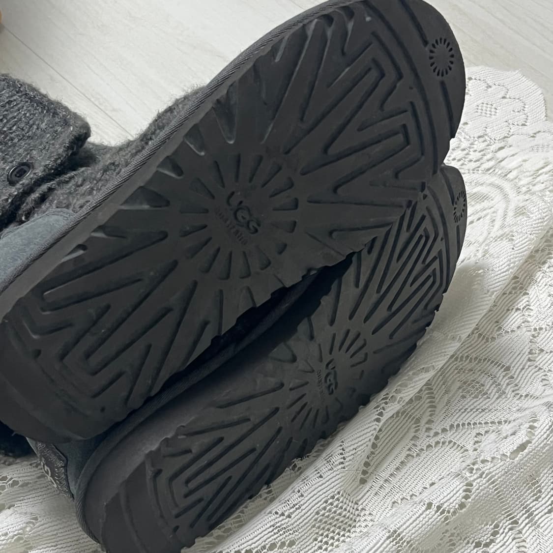 UGG 어그 카디 케이블 니트 부츠 그레이 상품이미지6