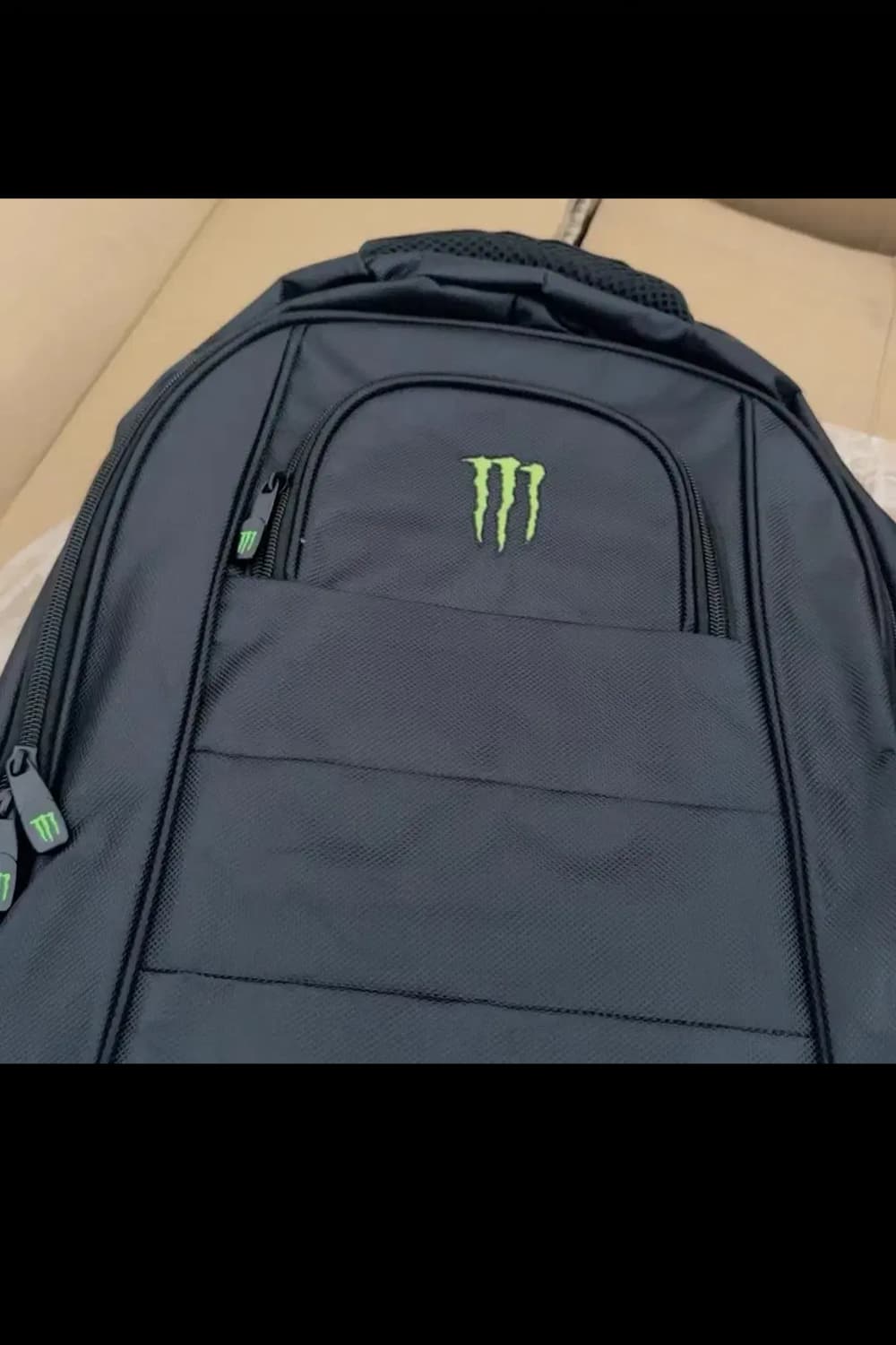 몬스터 에너지 블랙 백팩 가방 배낭 미사용 새상품 상품이미지2