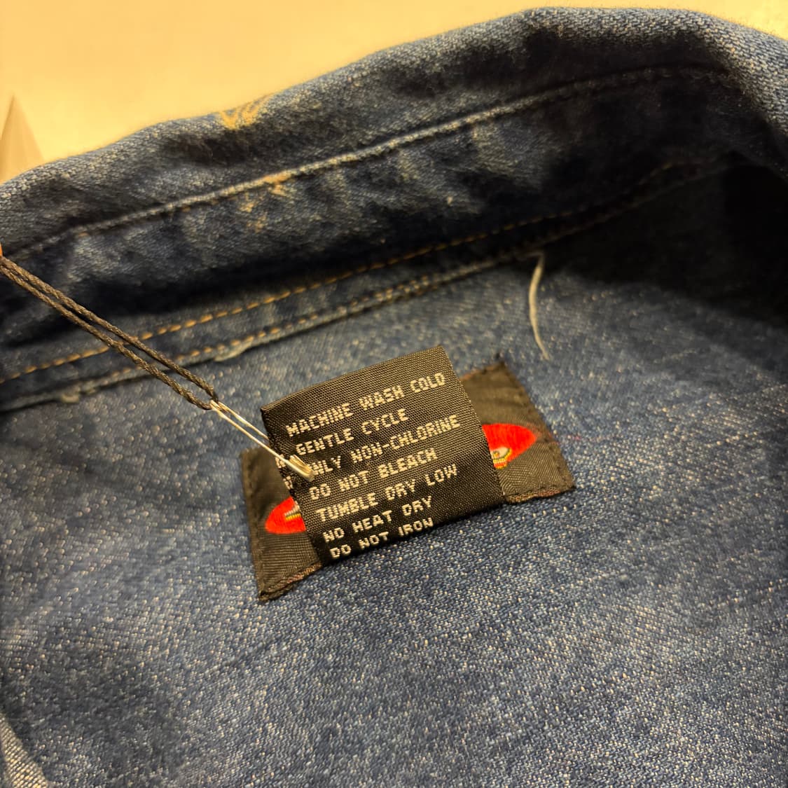 [XL] Johnny Blaze 데님 셔츠 남방 JB로고 B492 상품이미지7