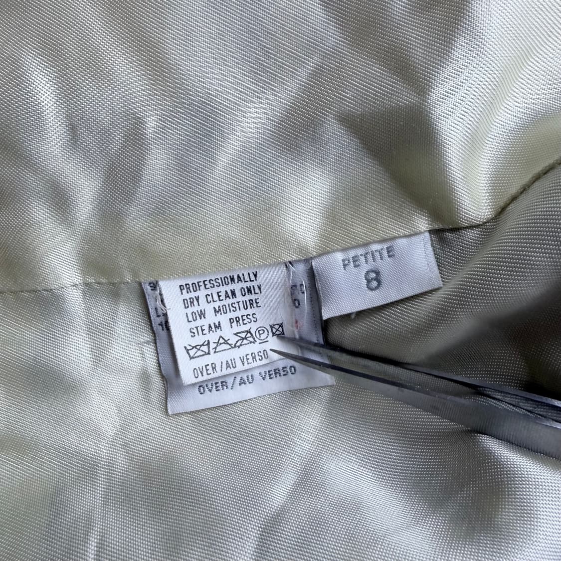 90s Liz Claiborne 울 체크 트위드 코트 상품이미지6