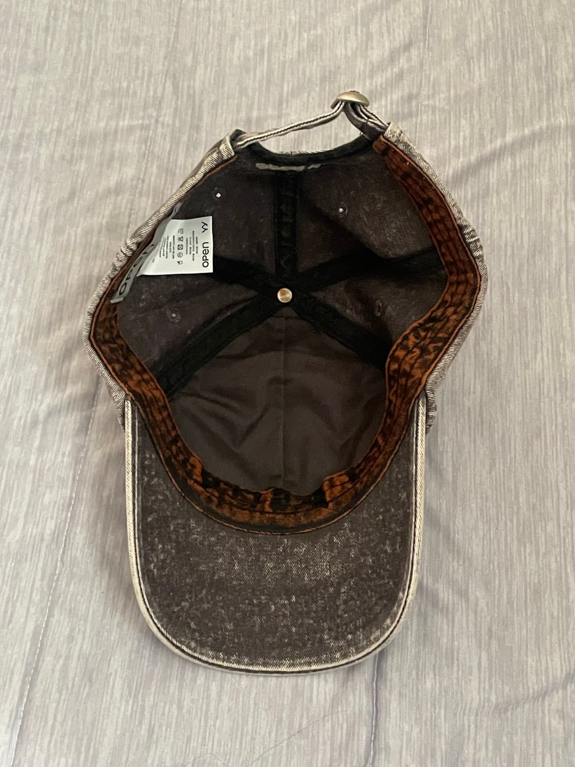 Open Yy 코튼 볼캡 브라운 상품이미지5