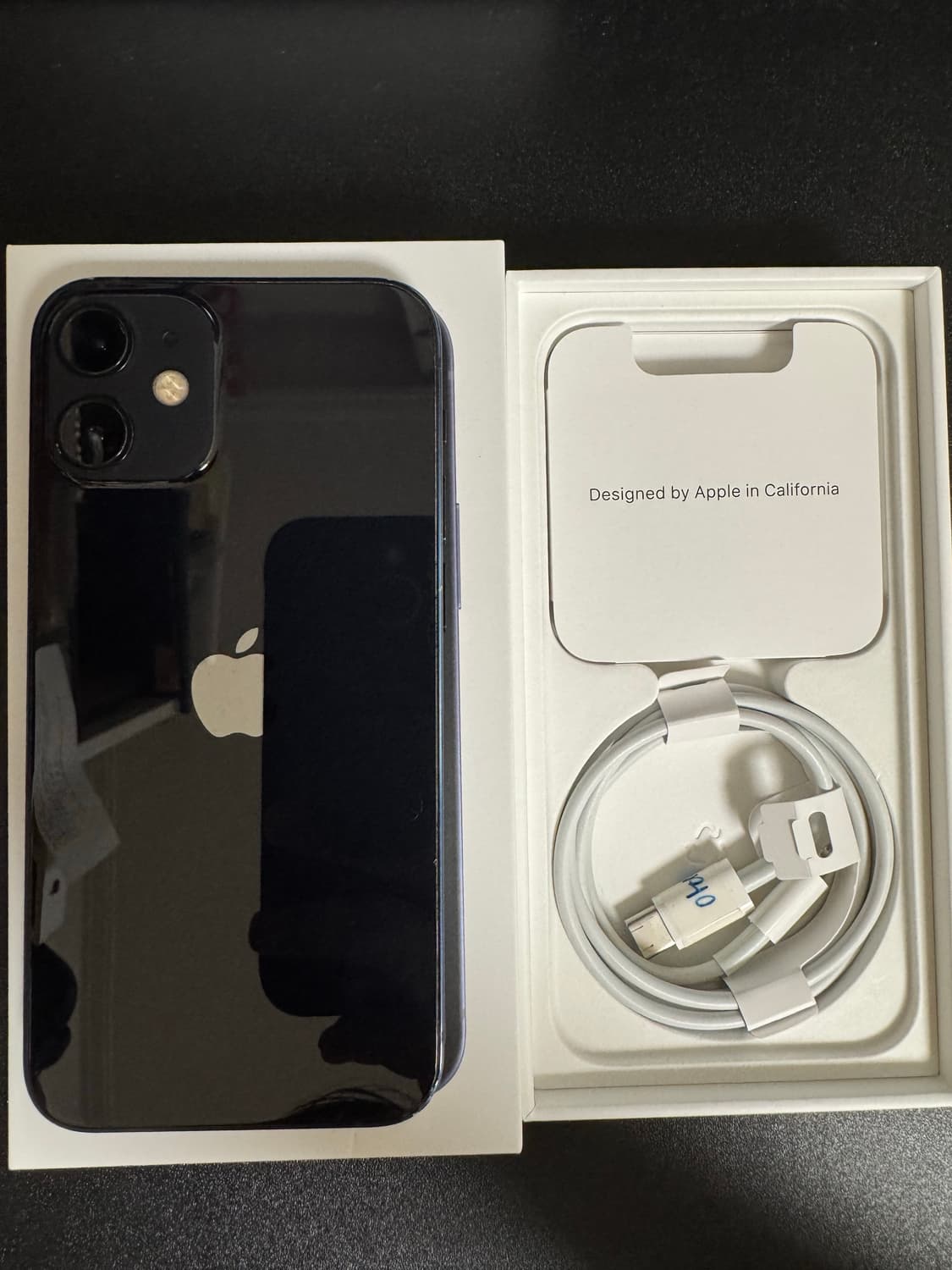 애플 아이폰12미니 블랙 256기가 풀박스 + 레더케이스 상품이미지1