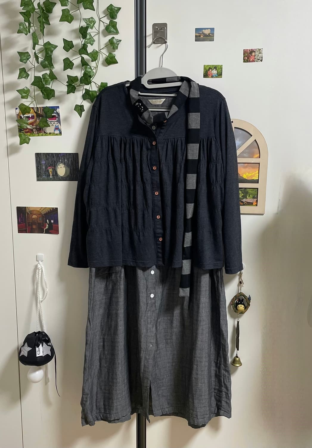 모리걸 원피스세트 #원피스 #가디건 #블랙모리 상품이미지1