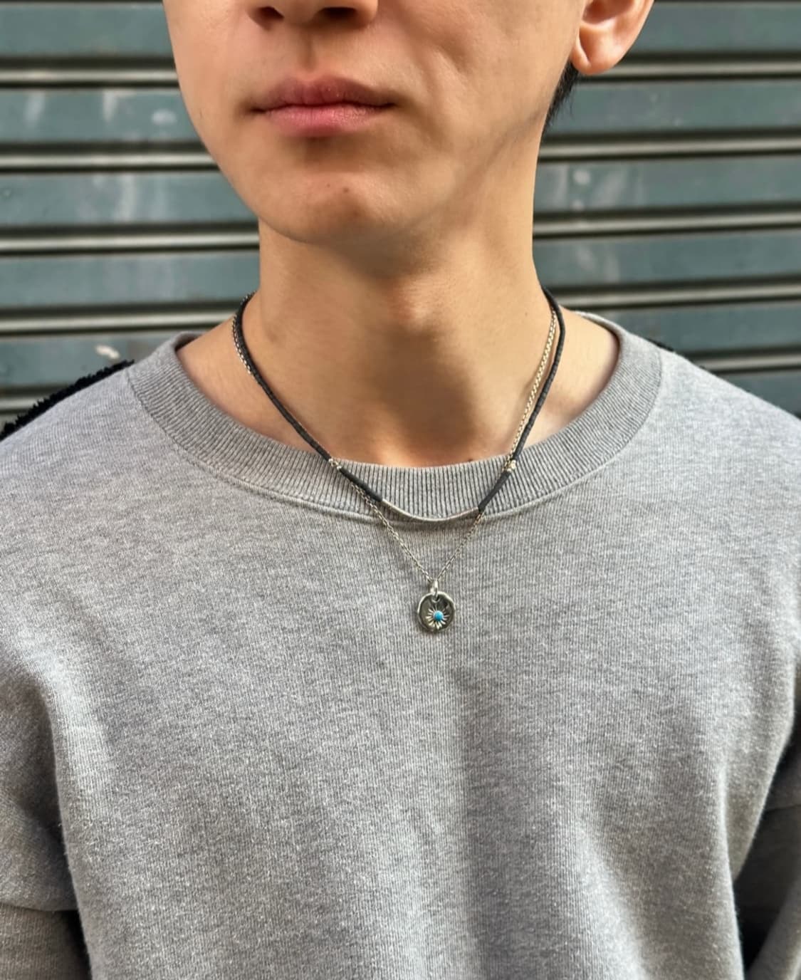 Musta black karen silver necklace 상품이미지3