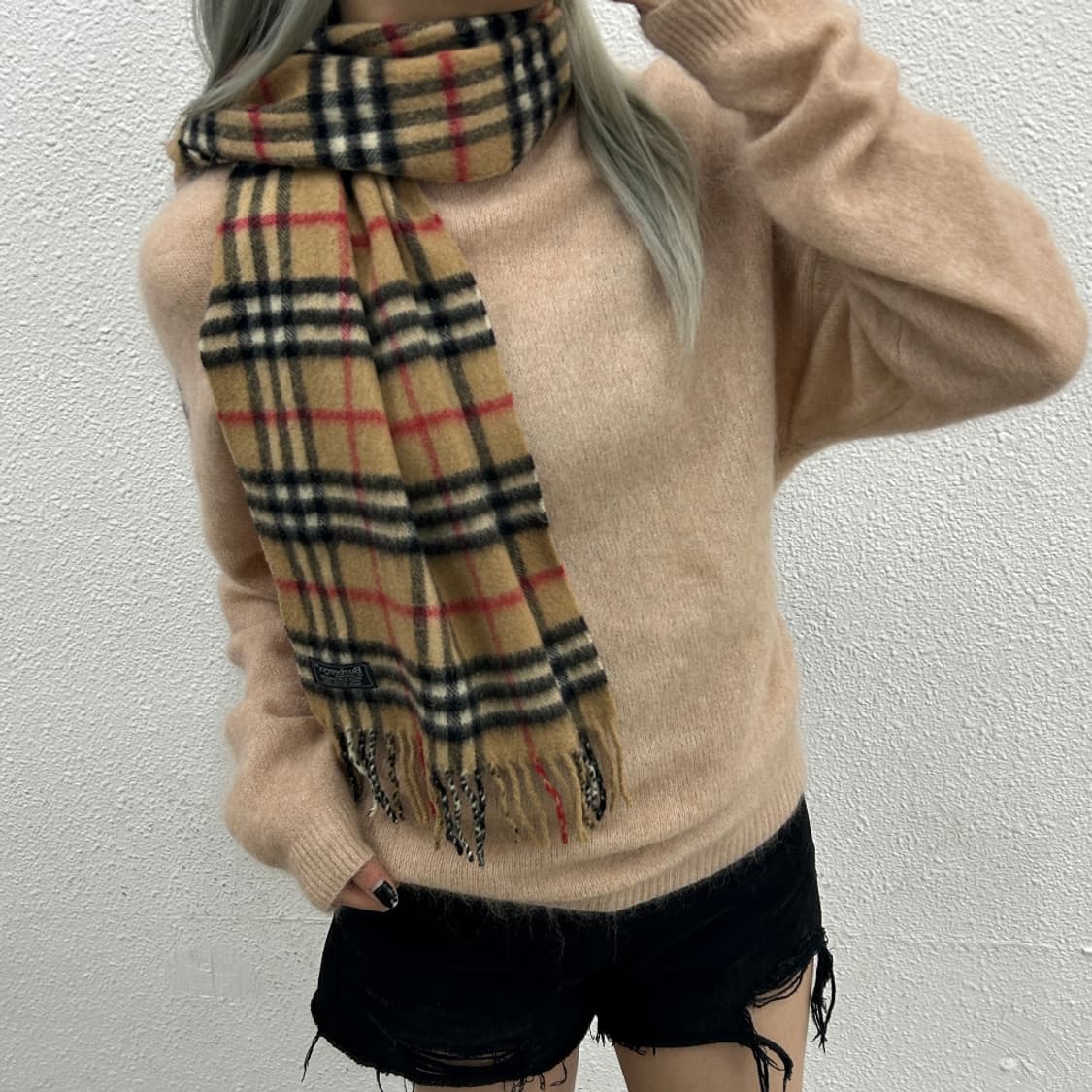 버버리 클래식 노바체크 캐시미어 머플러 상품이미지2