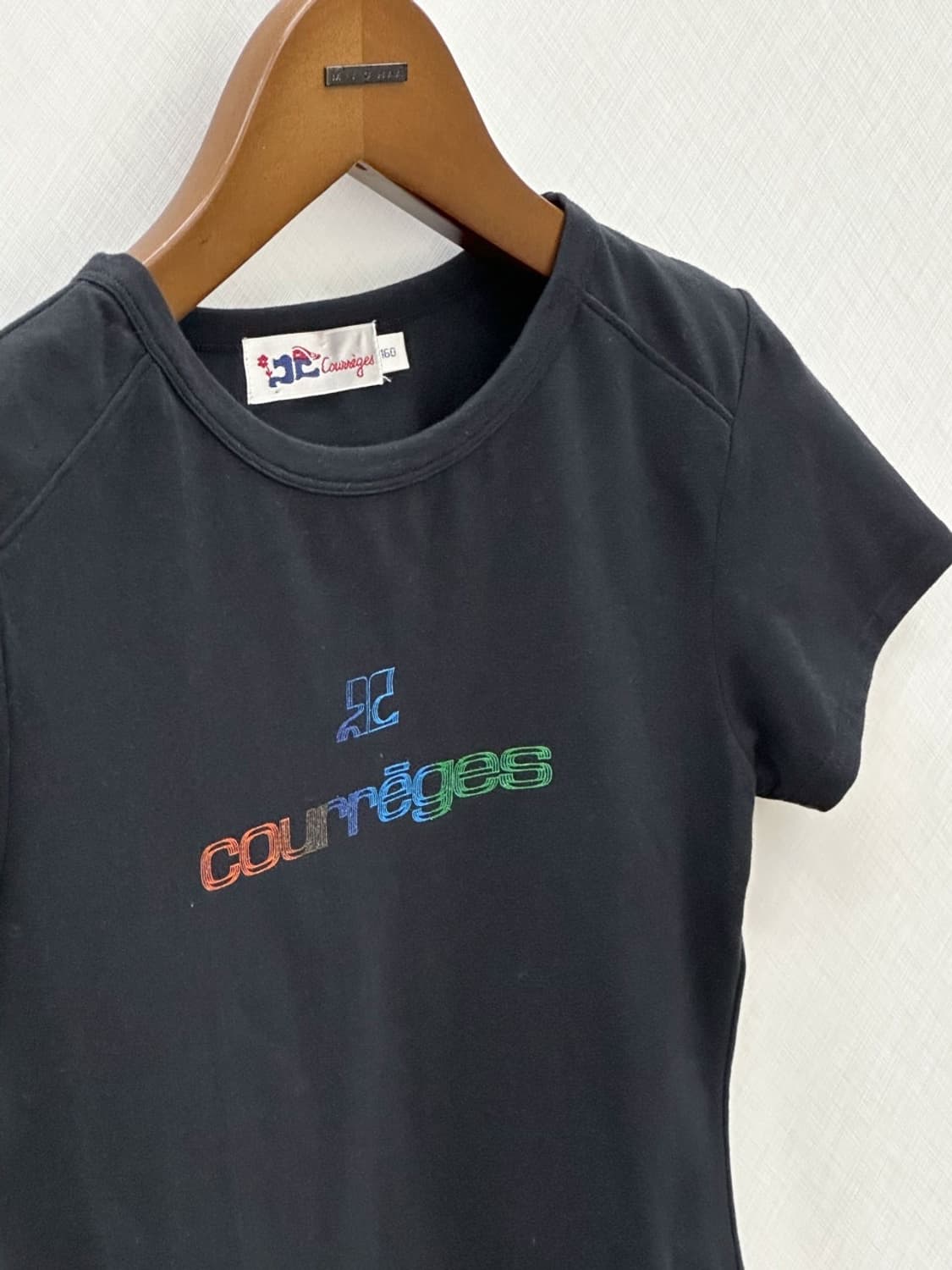 courreges / 꾸레쥬 컬러 레터링 반팔 티셔츠  상품이미지1