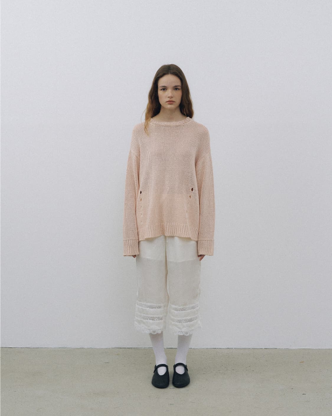 아유서울 SATIN LACE CROPPED PANTS IVORY 상품이미지7