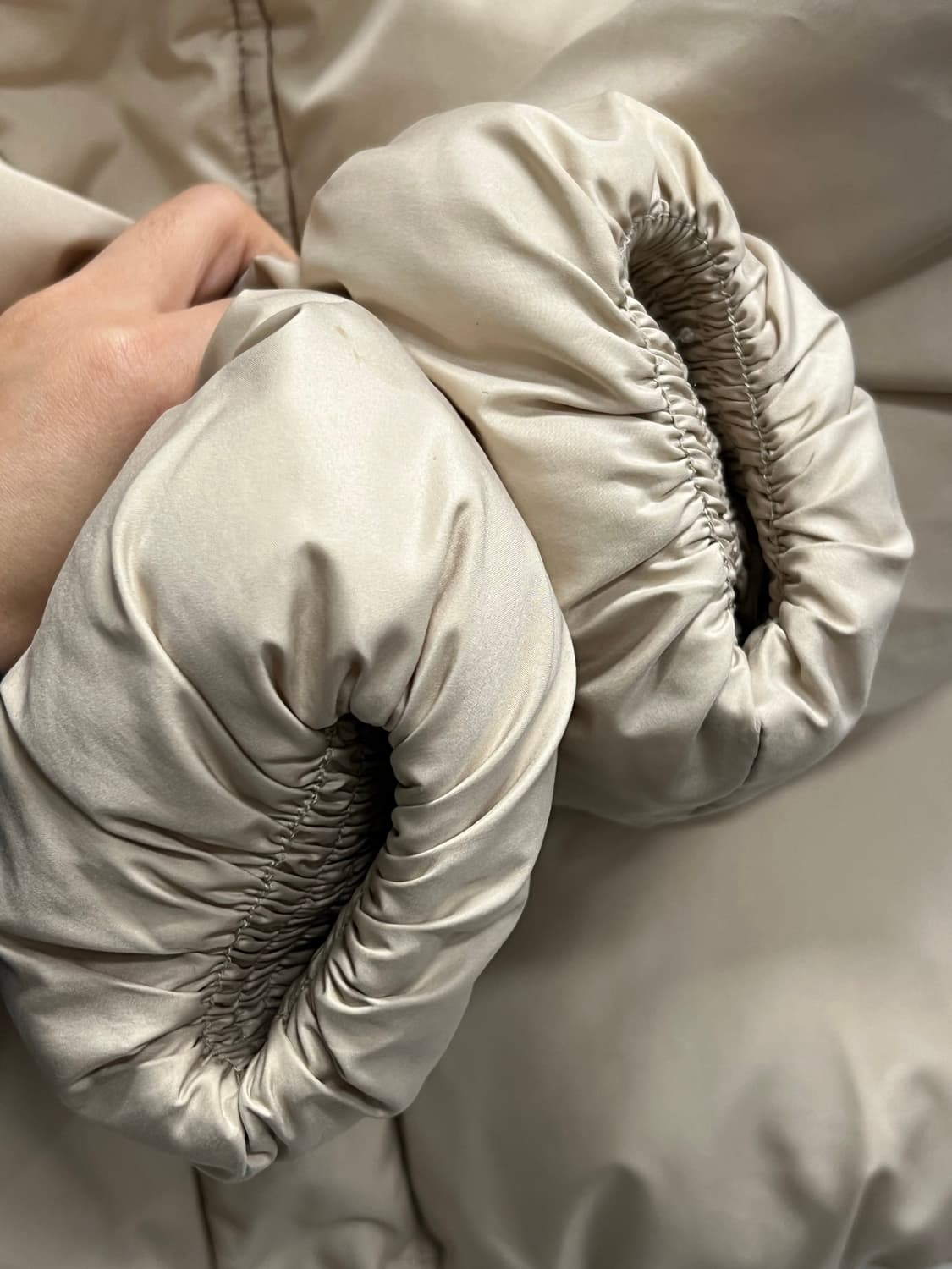 인터크루 푸퍼 솜 패딩 베이지 상품이미지6