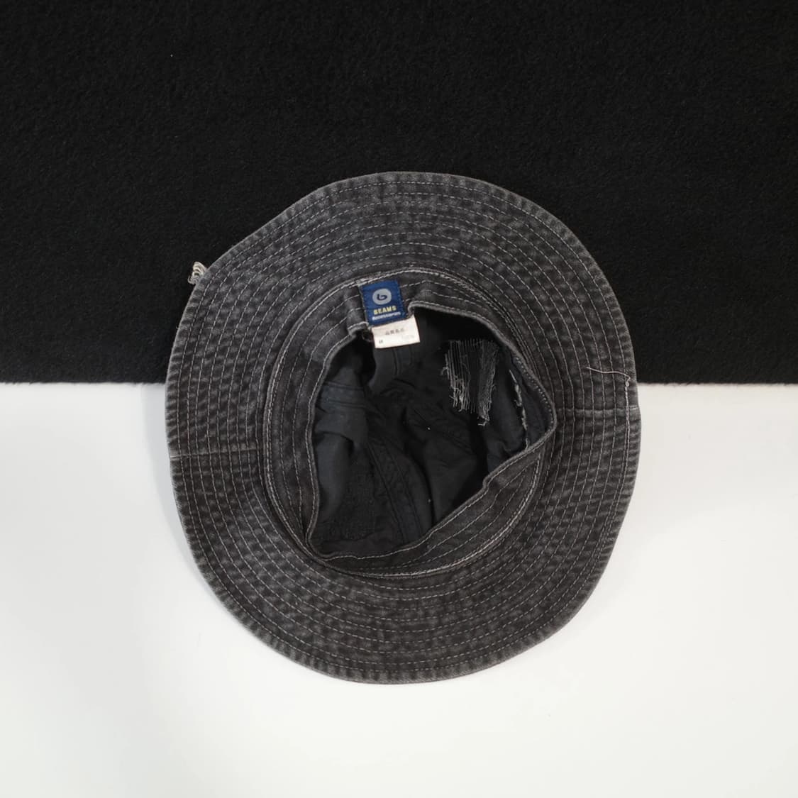 Beams Distressed Denim Bucket Hat 상품이미지2