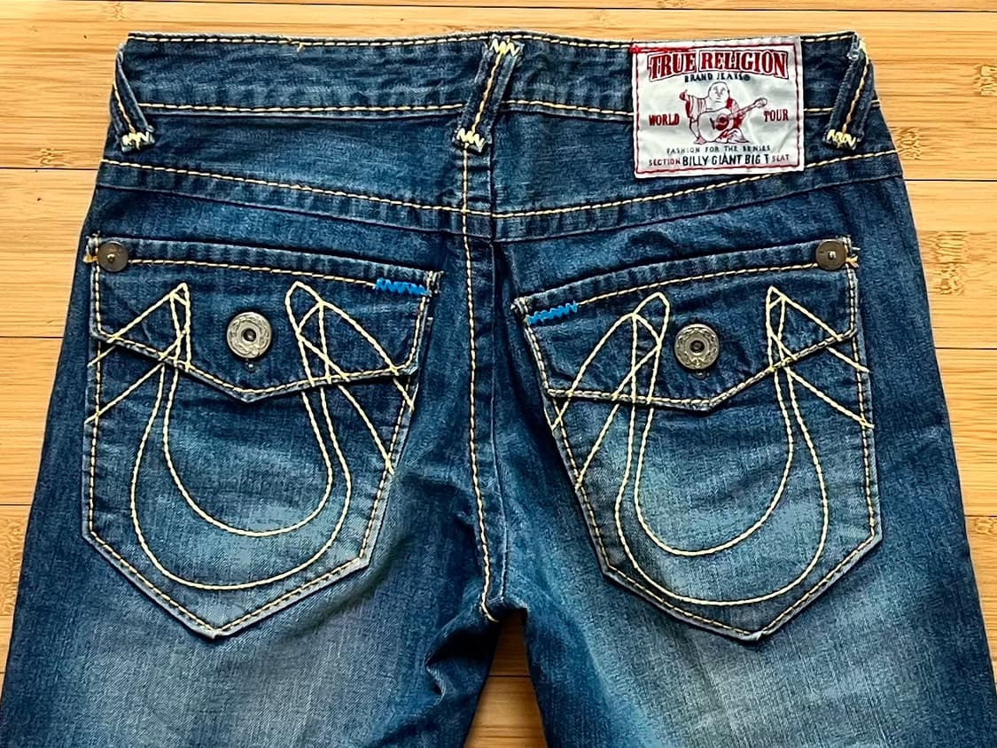 트루 릴리전 BILLY GIANT BIG T 데님팬츠 SEAT 상품이미지4