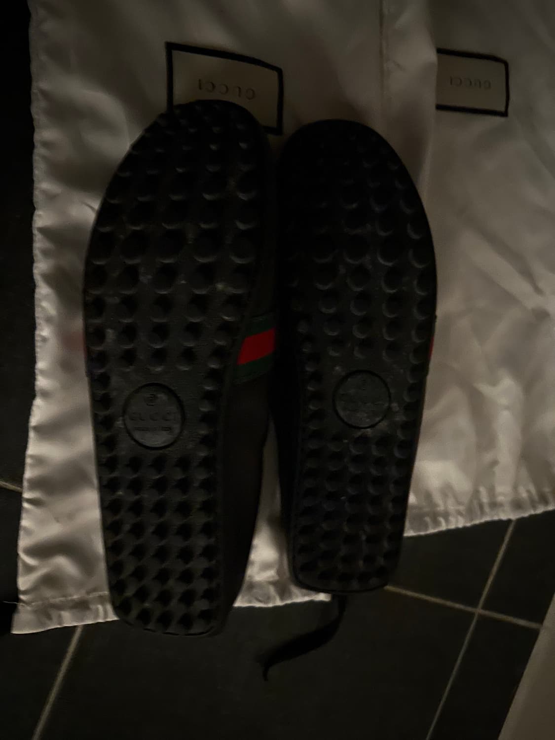 구찌 남성 웹 스트라이프 드라이빙 슈즈 / 566294 / UK8(270 상품이미지5