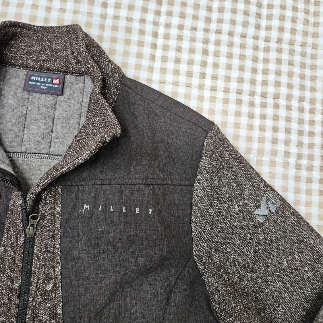 밀레 기모 집업자켓 남자100 상품이미지3