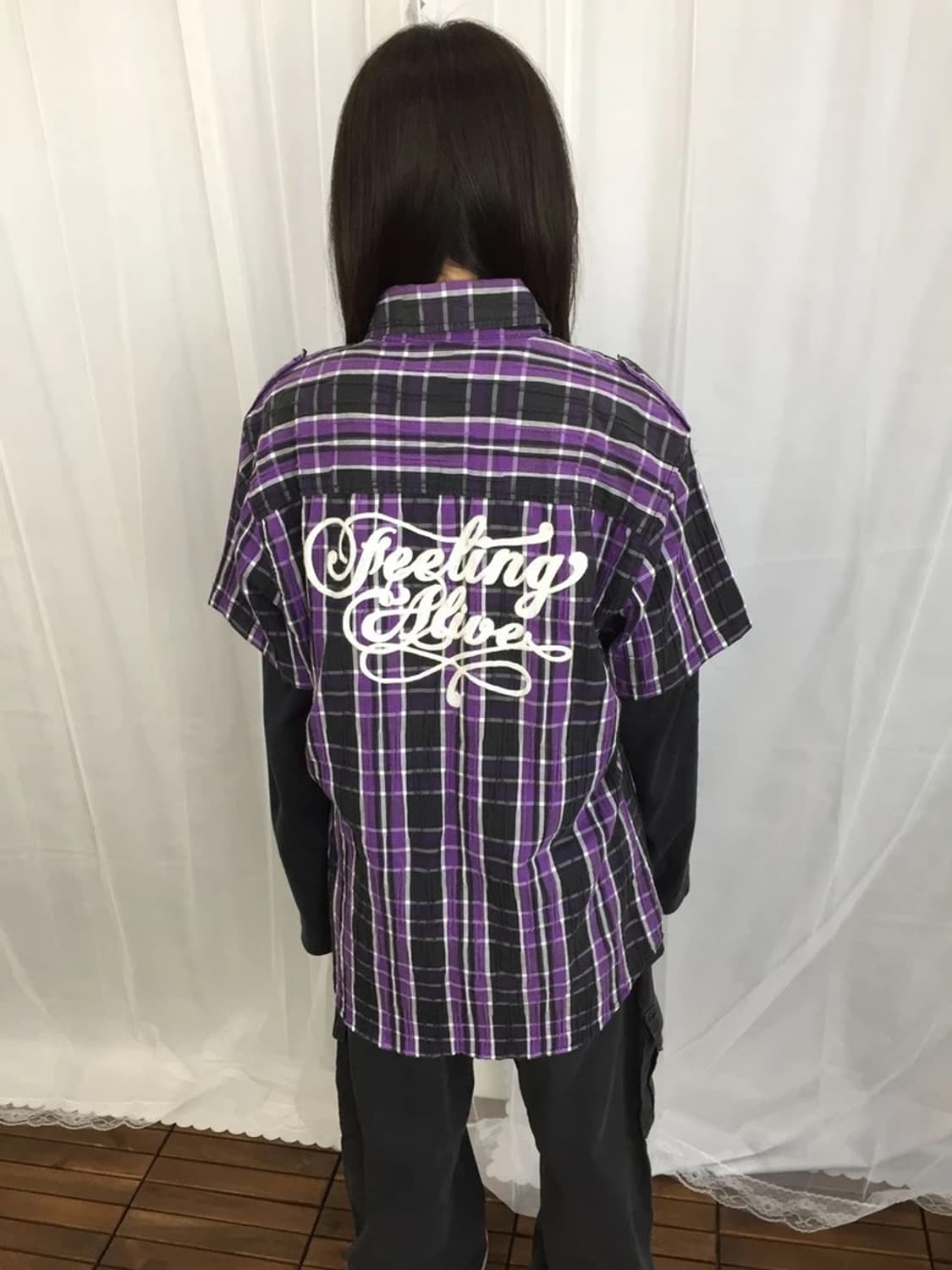 RUSS-K Purple Plaid Shirt 상품이미지2