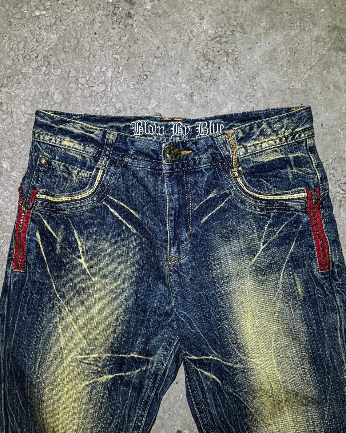 Blow By Blue – Vintage Zip Detail Straig 상품이미지3