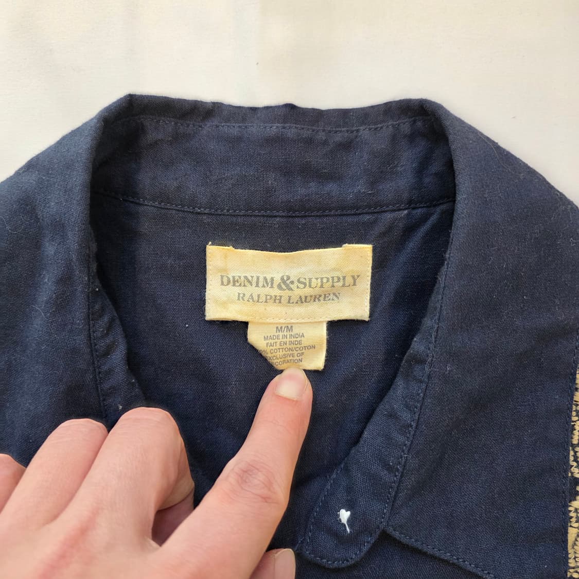 [M]데님앤서플라이 랄프로렌 자수 패턴 웨스턴 셔츠 상품이미지2
