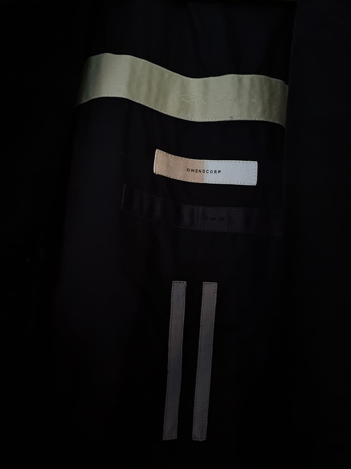 릭오웬스 FW16 몰스킨 런웨이 오피서 코트 상품이미지4