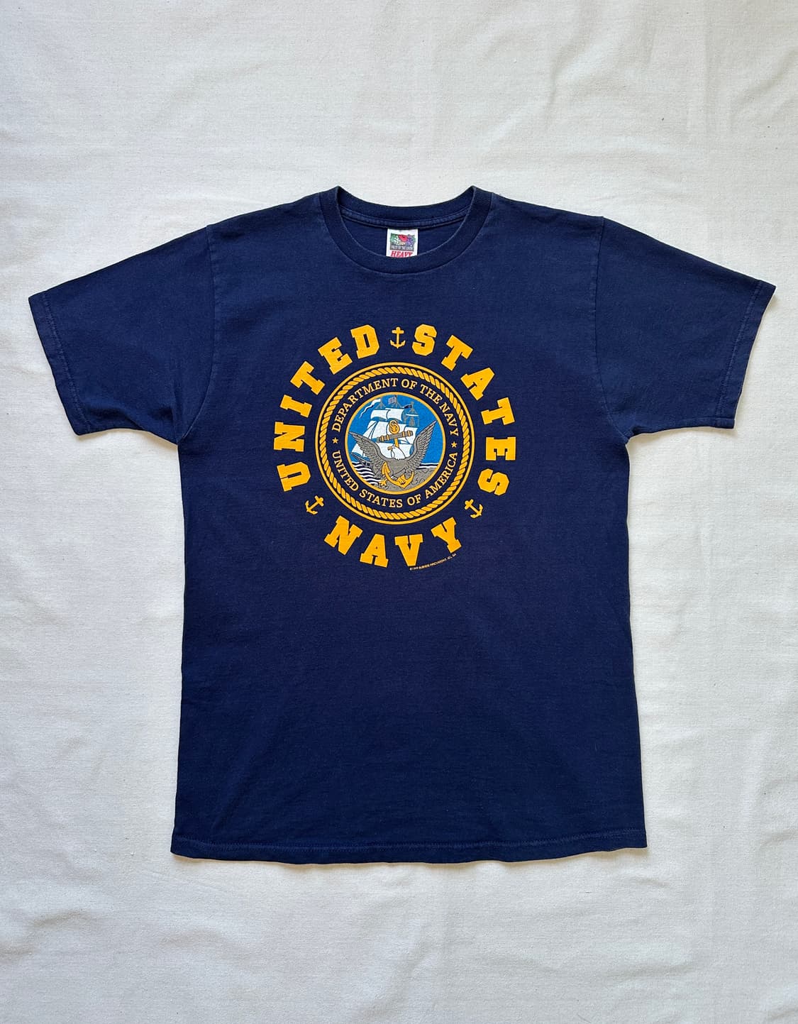 US NAVY 미해군 Fruit of the loom 반팔 티셔츠 M 상품이미지1