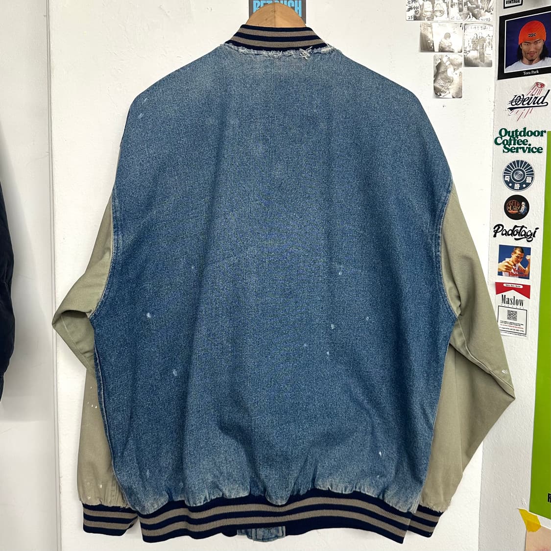 디스트로이드 빈티지 데님 바시티 자켓 상품이미지9